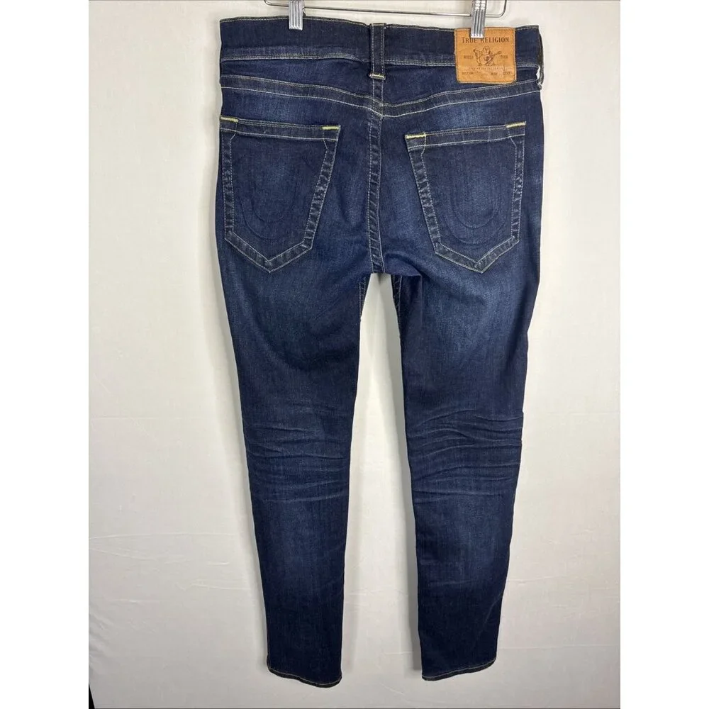 True Religion Rocco No Flap SE 31x34‎ Stretch Jeans Dark Wash